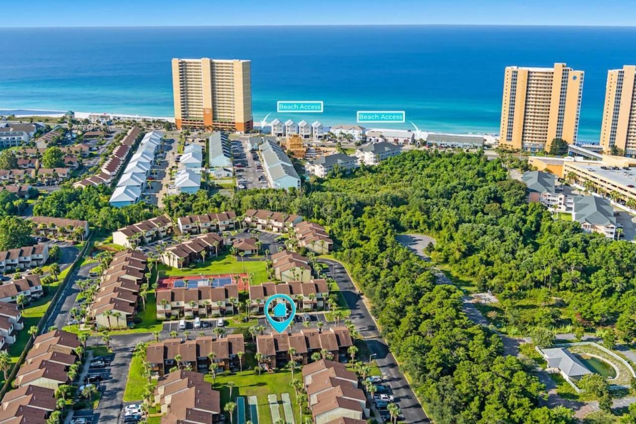 Experience Starlit Nights From Beach Happy'S Balcony Overlooking The Community Pool At Beachwalk Vila Panama City Beach Exterior foto